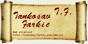 Tankosav Farkić vizit kartica